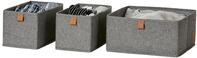 LOVE !T STORE !T Aufbewahrungsk&ouml;rbe-Set, grau