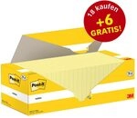 Post-it&reg; Haftnotizen gelb, 100 Blatt pro Block
