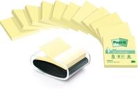 Post-it&reg; Haftnotizen Recycling Z-Notes, gelb, 100 Blatt