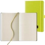Lediberg Notizbuch ca. DIN A5 kariert, 240 Seiten lemongreen