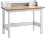WOHNLING WL7.221 Schreibtisch 106x88x55 cm Wei&szlig; MDF