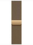 Apple Watch 46mm Brillantgold Milanaise Armband - S/M