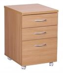 WOHNLING WL1.342 Rollcontainer OTTAWA Braun 40 cm x 45 cm x 60 cm