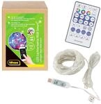 Idena 100er Smart Lichterkette, transparent, 12,0 m