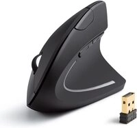 Anker Vertical Ergonomic - kabellose Maus - schwarz