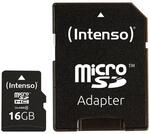Intenso Speicherkarte microSDHC Card 16GB