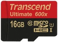 Transcend 16GB microSDHC Class 10 UHS-I (Ultimate) Speicherkarte 16 GB