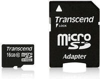 Transcend GUSDU1 microSDHC Speicherkarte 16 GB