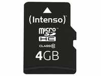 Intenso 3413450, Intenso microSDHC Card 4GB C10 Speicherkarte