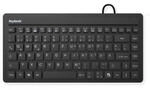 KeySonic KSK-3230IN kabelgebundene Mini Tastatur - QWERTZ DE - schwarz