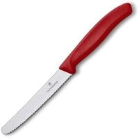 VICTORINOX Gem&uuml;semesser Swiss Classic silber, rot
