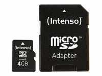 Intenso 3403450, Intenso microSDHC Card 4GB Cl4 Speicherkarte