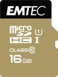Emtec Gold+ microSD Speicherkarte 16 GB inkl. SD-Adapter