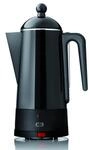 C3 Design Perkolator aus geb&uuml;rstetem Edelstahl f&uuml;r 2 - 6 Tassen Kaffee - schwarz