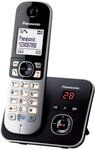 Panasonic Schnurloses Telefon mit Anrufbeantworter KX-TG6821GB schwarz-silber