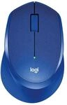 Logitech M330 SILENT PLUS kabellose Maus - blau