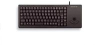 CHERRY G84-5400 XS kabelgebundene Tastatur mit Trackball - QWERTY ESP - schwarz