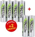ANSMANN Akkus Mignon AA 1.2 V, 4 + 2 St. GRATIS