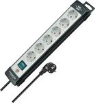 brennenstuhl Premium-Line Steckdosenleiste 6-fach, schwarz/lichtgrau