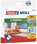 tesa Dichtungsb&auml;nder E-Profil 9 mm x 6 m wei&szlig;