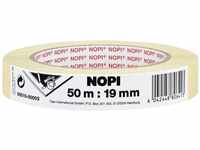 NOPI Kreppband 19 mm x 50 m beige 55510