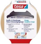 tesa Kreppband 19 mm x 25 m beige