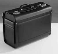 Alassio Pilotenkoffer GENOVA 46,0 x 20,5 x 35,0 cm schwarz