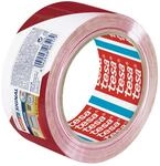 tesa Warnklebeband 50 mm x 66 m rot/wei&szlig;