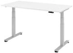 HAMMERBACHER elektrisch h&ouml;henverstellbarer Schreibtisch VXDSM16/W/S wei&szlig;
