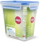 emsa Frischhaltedose CLIP & CLOSE 16.3 cm hoch 1,5 l transparent, blau