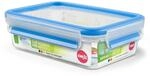 emsa Frischhaltedose CLIP & CLOSE 5.9 cm hoch 0,8 l transparent, blau