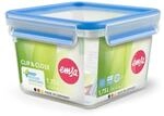emsa Frischhaltedose CLIP & CLOSE 11.1 cm hoch 1,75 l transparent, blau