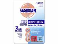 SAGROTAN® Desinfektionstücher DESINFEKTION 15 Tücher