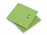 Zeller Aufbewahrungsboxen Aufbewahrungsbox Vlies grün 30,0 l - 32,0 x 32,0 x 32,0 cm