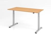 HAMMERBACHER elektrisch h&ouml;henverstellbarer Schreibtisch VXMST16/6/S buche