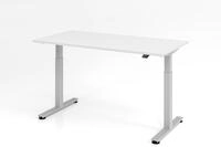 HAMMERBACHER elektrisch h&ouml;henverstellbarer Schreibtisch VXMST16/W/S wei&szlig;