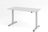 HAMMERBACHER elektrisch h&ouml;henverstellbarer Schreibtisch VXMST16/5/S lichtgrau