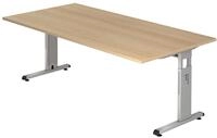 HAMMERBACHER h&ouml;henverstellbarer Schreibtisch VOS2E/E/S eiche