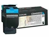 Lexmark Original Toner Standard Variante - C/X544 cyan 4.000 Seiten (C544X2CG)