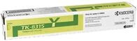 Kyocera Original TK-8315Y Toner gelb 6.000 Seiten (1T02MVANL0) f&uuml;r TASKalfa 2550ci