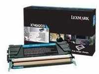 Lexmark Original Toner Standard Variante - X746 cyan 7000 Seiten (X746A2CG)