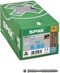 SPAX&reg; Terrassenschrauben T25 A2 5x80 100 St.