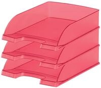 LEITZ Briefablage DIN A4 rot-transparent
