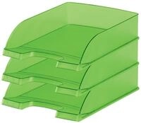 LEITZ Briefablage DIN A4 gr&uuml;n-transparent
