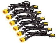 APC AP8706S-WW Stromkabel-Set (je 6), verriegelbar, C13 auf C14, 1,8 m