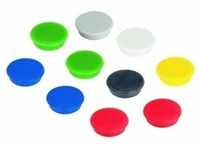 FRANKEN Magnet Ø 3,2 x 0,7 je 2x rot, grün, blau und je 1x gelb, weiß, schwarz,