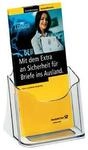 sigel Tischprospekthalter Acryl 1/3 DIN A4 - transparent
