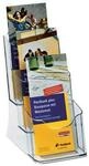 SIGEL Tischprospekthalter 1/3 DIN A4 3-Fach transparent