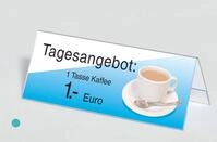 SIGEL in Dachform Tischaufsteller 24,0 x 9,0 cm
