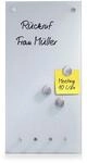 Zeller Glas-Magnettafel 20,0 x 40,0 cm wei&szlig;